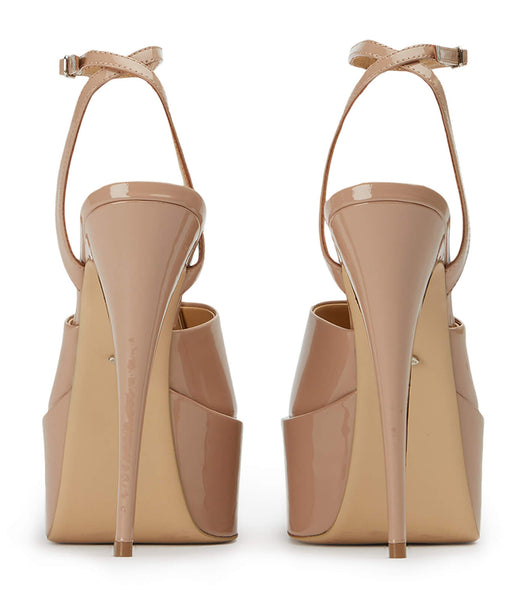 Zapatos Plataforma Tony Bianco Journey Coco Patent 15cm Beige | XECGW33571