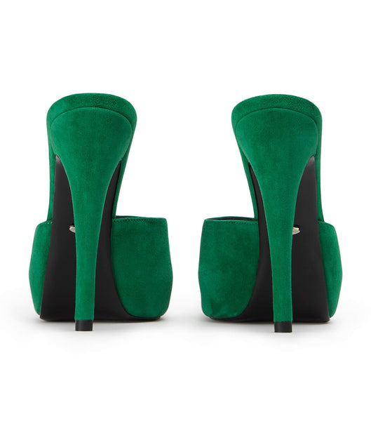 Zapatos Plataforma Tony Bianco Love Jade Suede 12cm Verde | YECGT51187