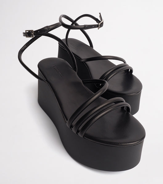Zapatos Plataforma Tony Bianco Tory Black Sheep Nappa 9.5cm Negras | ECJVR10646