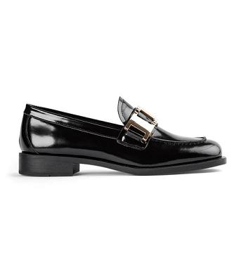 Loafers Tony Bianco Ruiz Black Hi Shine 2.5cm Negras | UECTG27893