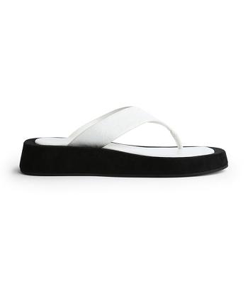Plantillas Tony Bianco Ives Milk Capretto 3.5cm Blancas | SECVO87195