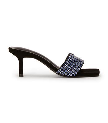 Tacones bajos Tony Bianco Amos Blue Crystal/Black Suede 6.5cm Azules Negras | ECZPD14566