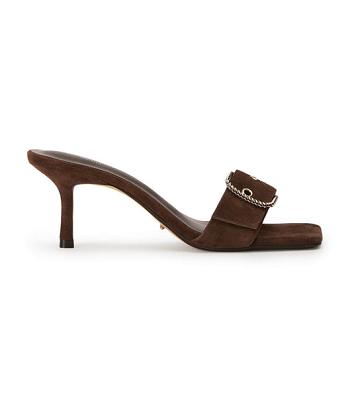 Tacones bajos Tony Bianco Amy Espresso Suede 6.5cm Marrones | XECGW13358