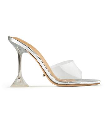 Tacones de aguja Tony Bianco Serri Clear Vinylite/Silver 10.5cm Plateadas | ECJVR57279