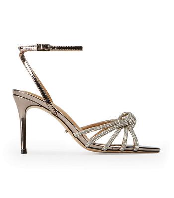 Tacones de evento Tony Bianco Helena Gunmetal Shine 8.5cm Gris | QECUV64195