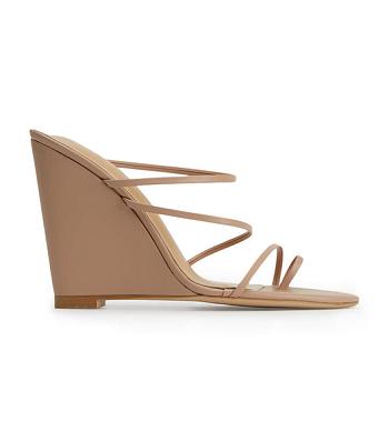 Wedges Tony Bianco Gaia Skin Capretto 11cm Arena | ECQAV82260